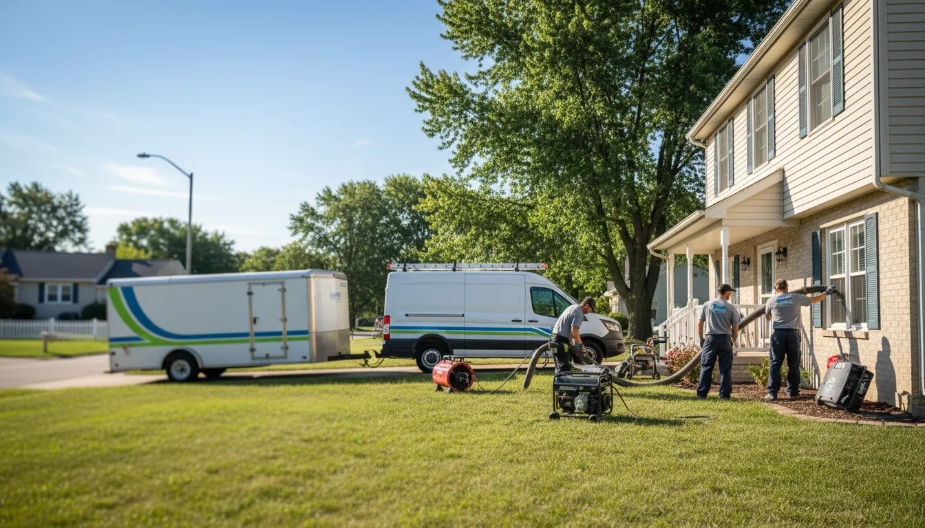 Flooded Basement Restoration And Cleanup With Repair in Ohio, IL near me